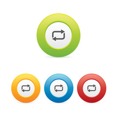 Colorful Set of Loop Round Icons