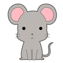 動物のイラスト-ねずみ