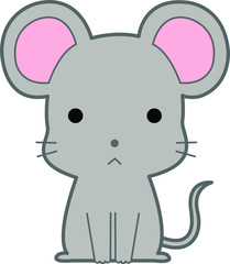 動物のイラスト-ねずみ