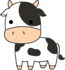 動物のイラスト-牛