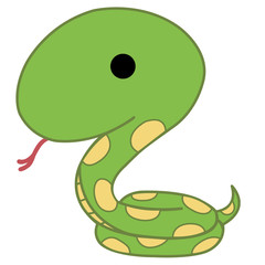 動物のイラスト-ヘビ
