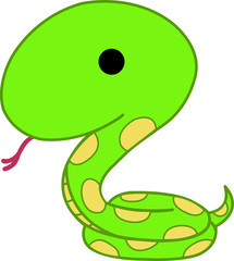 動物のイラスト-ヘビ