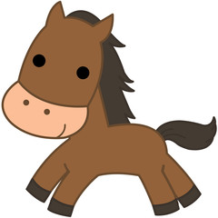 動物のイラスト-馬