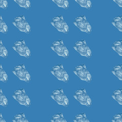 Blue seamless repeating plastic bag pattern