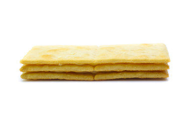 sandwich crackers isolated on white