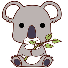動物のイラスト-コアラ
