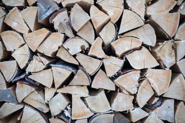 Fototapeta premium stack of firewood