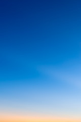 Fototapeta premium Twilight sky in sunset time of summer season.