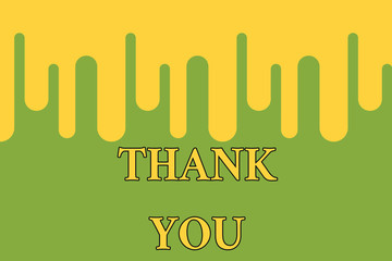 Word writing text Thank You. Business photo showcasing a polite expression used when acknowledging a gift or service Paint dripping background Stylish acrylic liquid layered painting concept