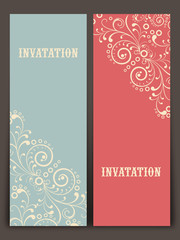 Concept of a invitation card design.