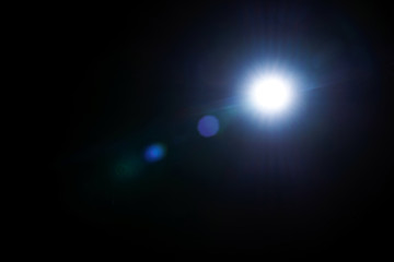 Abstract light on black background