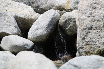 stones in the water