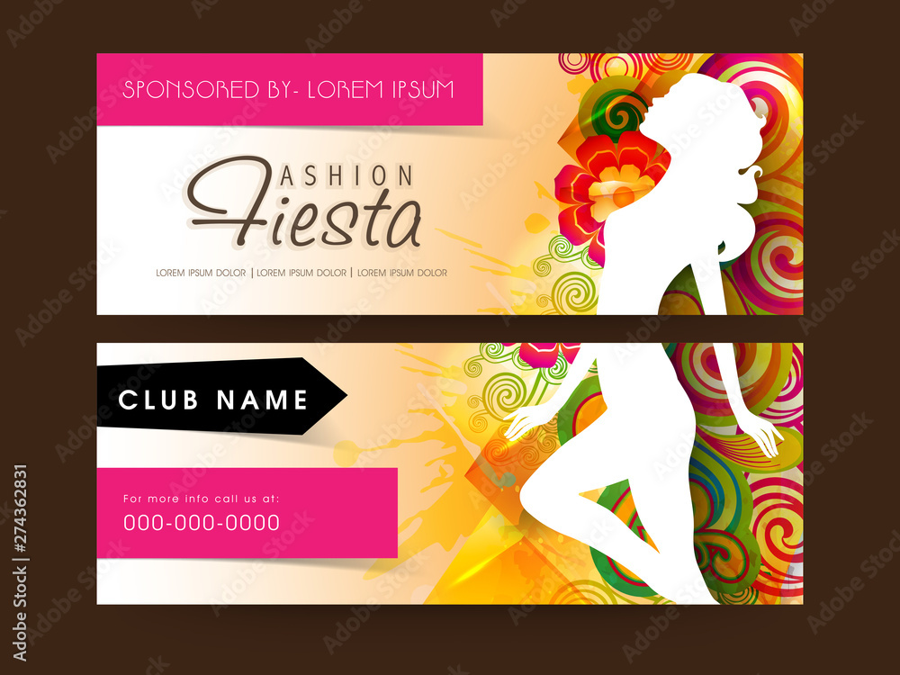 Poster web header or banner set.