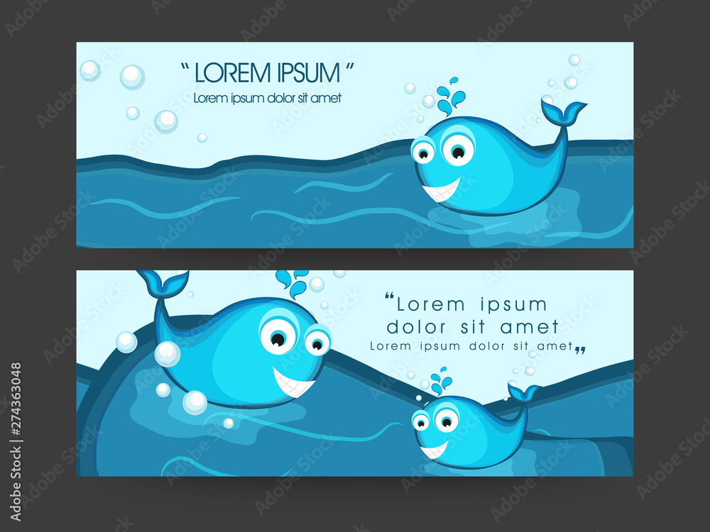 Poster web header design concept.