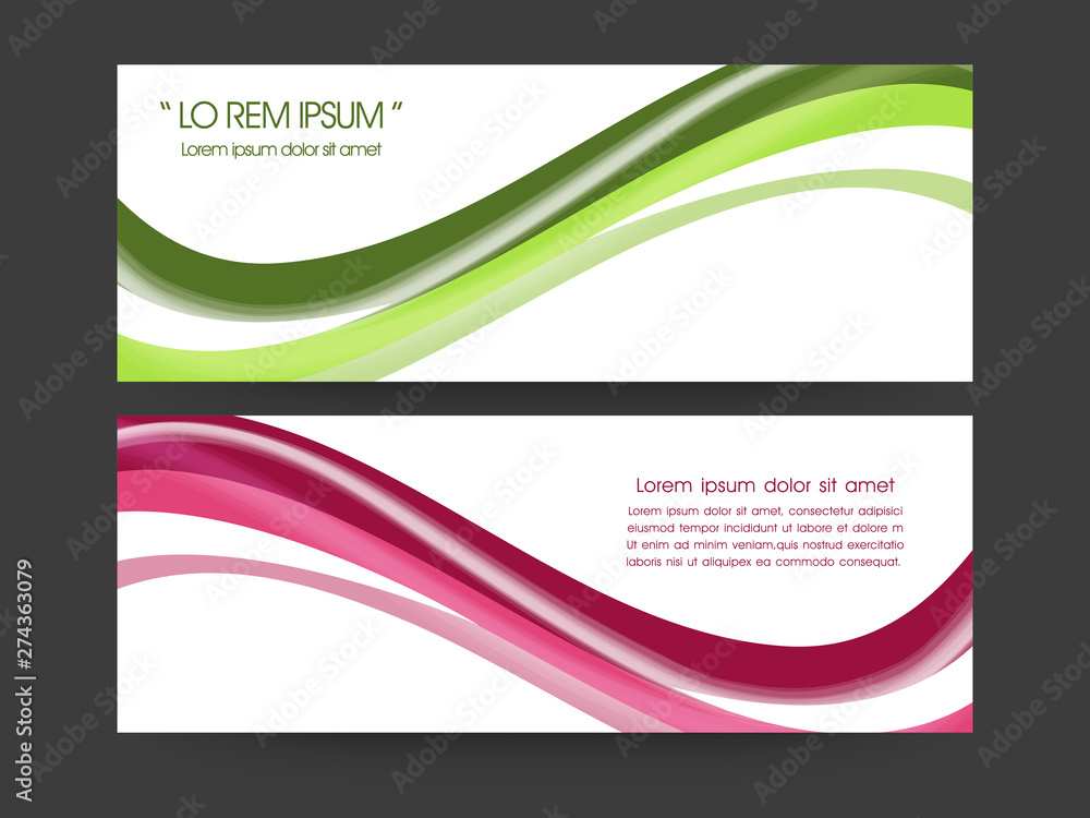 Poster concept of web header design.