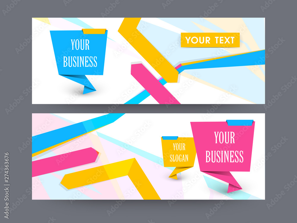 Poster concept of web header.