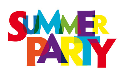 summer party illustration backgrround