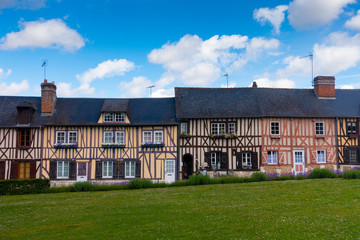 Old french style village in Northern of France during summer.