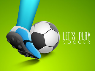 Obraz premium Soccer tournament concept, Sports background.