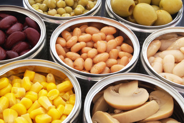 Preserved food close up