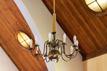 chandelier with candle shaped lights