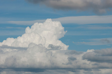 夏の空の雲の様子