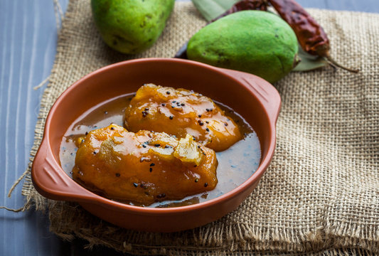 Raw mango chutney made of semi ripe mangos with sweet and tangy taste known for its  heat resistant properties to fight against the intense indian summer heat