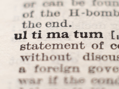 Ultimatum bilder Bläddra bland 1,956 stockfoton, vektorer och videor