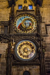 Orologio Praga di notte