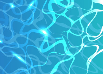 Pool water, clean vector background for resort and vacation poster