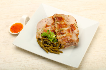 Roasted spare ribs