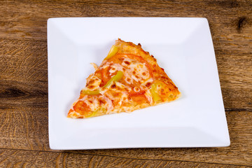 Pizza with bell pepper