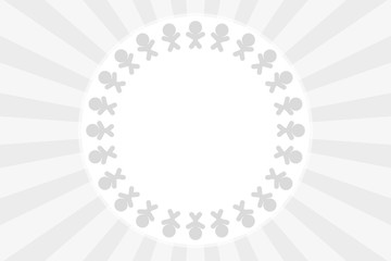 背景素材 イラスト イメージ 人の輪 世界平和 チームワーク 握手 協力 ビジネス 手を繋ぐ愛 無料 Wall Mural Tomo00