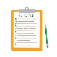 To do list reminder concept in flat style