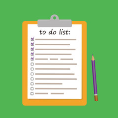 To do list reminder concept in flat style
