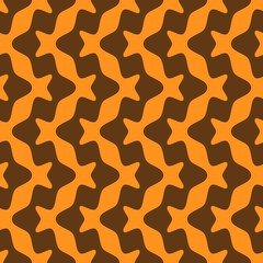 Wavy Lines. Abstract Geometric Background Design. Vector Seamless Pattern