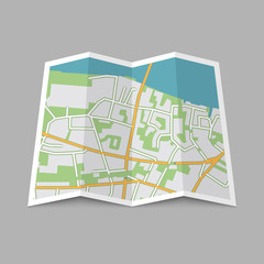 Abstract location City Map