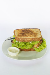 Wholemeal bread sandwich