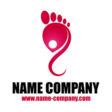 logo podologue pied p&eacute;dicure sant&eacute; bien-&ecirc;tre