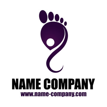 logo podologue pied p&eacute;dicure sant&eacute; bien-&ecirc;tre