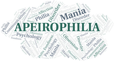 Apeirophilia word cloud. Type of Philia.