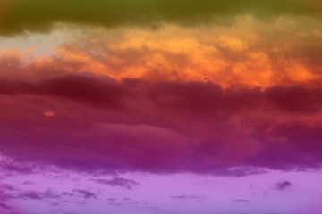 beautiful colorful sun colored cloudy sky for using in design as background.