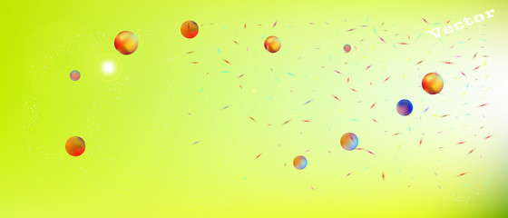 Creative abstract ultra wide space background 