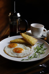 soup with garlic bread