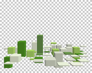Fototapeta premium Abstract 3d checked