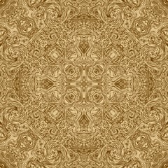 Gold symmetry pattern and geometric golden design,  metallic.