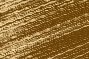 Gold liquid wave and abstract yellow design,  backdrop curve.