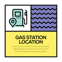 GAS STATION LOCATION ICON CONCEPT