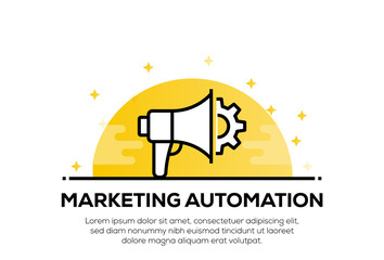 MARKETING AUTOMATION ICON CONCEPT