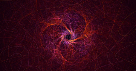 3D rendering abstract round light background